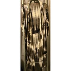 Coin 1804 Tie Dye Cardigan Jacket Hoodie Festival Boho Indie Stretch Large Multi